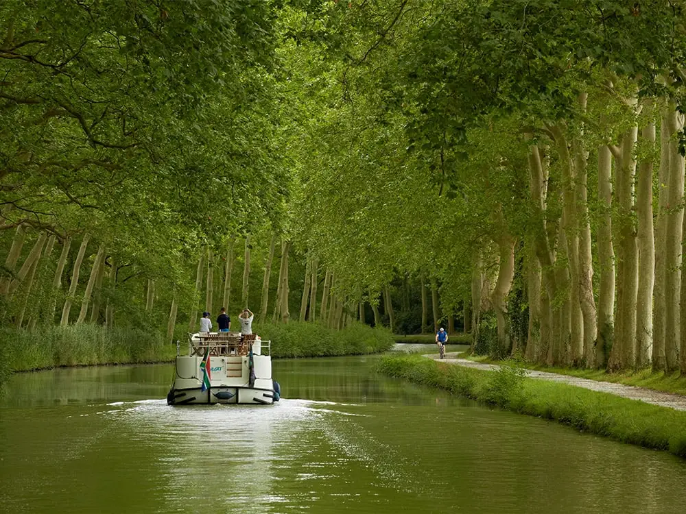 Canal du Midi, boat, Hausboot